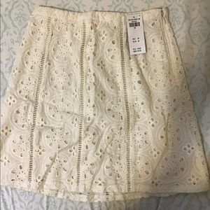 Hollister white skirt